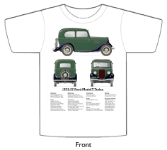 Ford Model Y Tudor 1932-37 T-shirt Front